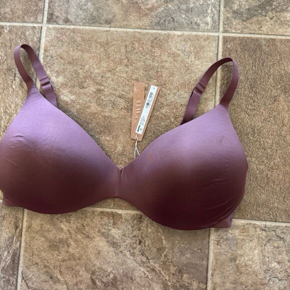 Skims Wireless Form Push-up Bra Garnet Size 38DD - Picture 5 of 10